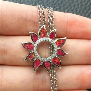 Fire Opal Sun Rainbow Catcher
